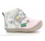 Bottines  Kickers SABIO Rose Pois 
