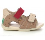 Sandales  Kickers BOPING Beige / Rouge