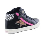 Bottines Geox FES J264GA Noir / Fushia