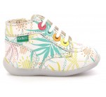 Bottines  Kickers BONZIP-2 Blanc Sunshine