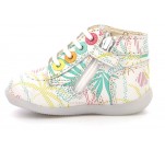 Bottines  Kickers BONZIP-2 Blanc Sunshine