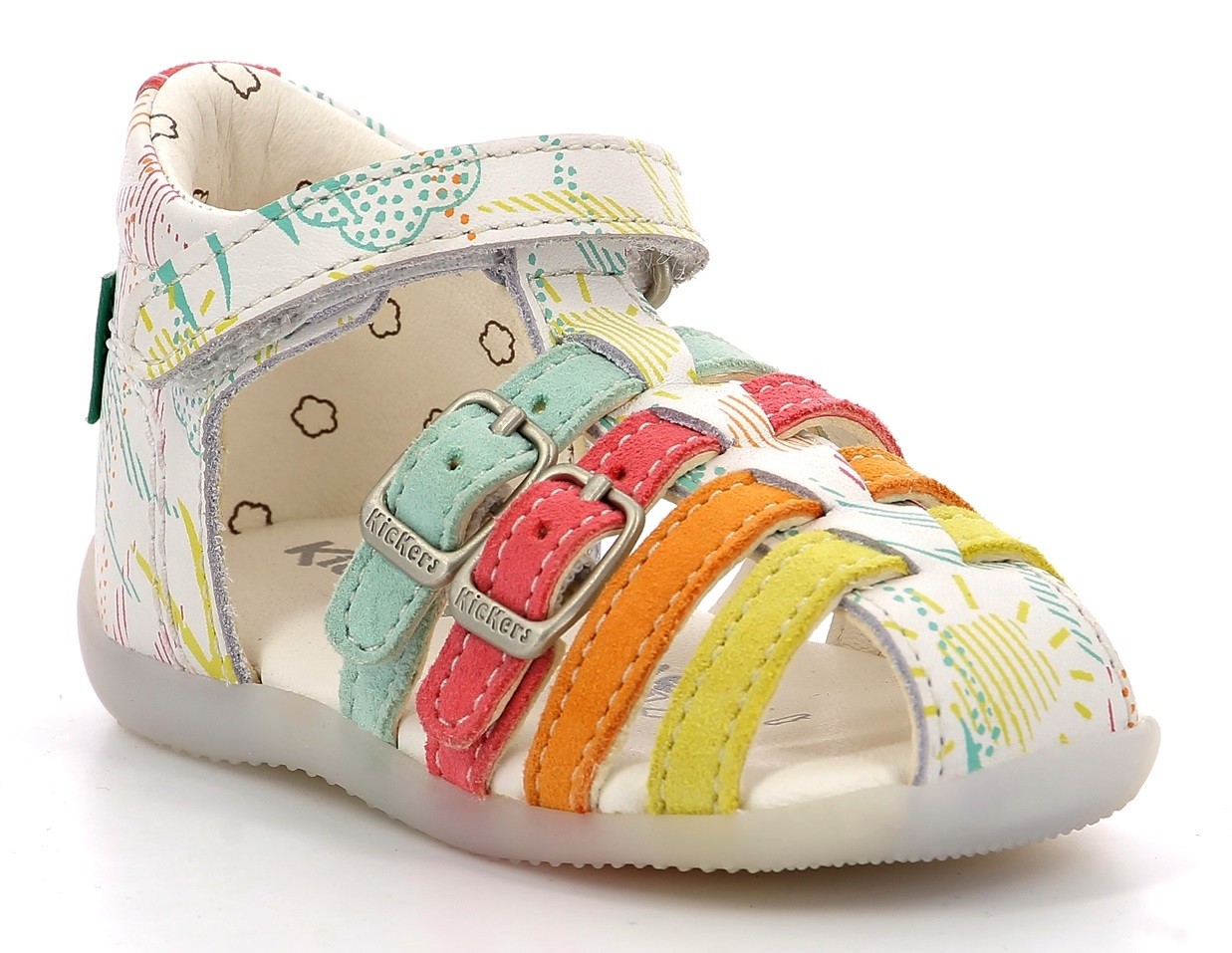 Chaussures premiers pas pour bébé Bonbon Fushia de la marque Kickers
