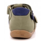 Sandales Kickers BIPOD Kaki Bleu