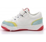 Baskets  Kickers KOUIC Blanc / Bleu / Rose