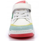 Baskets  Kickers KOUIC Blanc / Bleu / Rose