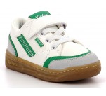 Baskets  Kickers KOUIC Blanc / Gris / Vert 