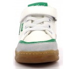 Baskets  Kickers KOUIC Blanc / Gris / Vert 