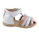 Sandales  Babybotte TERIYAKI1 Ivoire / Saumon