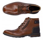Bottines  Rieker GLOBO  F1340-24 Cognac