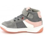 Baskets  Kickers KICKALIEN Gris / Rose / Argent