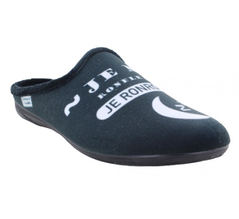 La Maison de l'Espadrille 105- RONFLE Noir