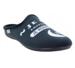 Mules humoristique  La Maison de l'Espadrille 105- RONFLE Noir
