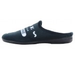 Mules humoristique  La Maison de l'Espadrille 105- RONFLE Noir