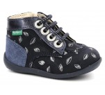 Bottines  Kickers BONZIP-2 Marine Imprimé