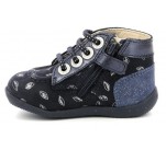 Bottines  Kickers BONZIP-2 Marine Imprimé