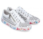 Baskets  Rieker MILOU M2357-80 Blanc 