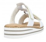 Mules  Rieker MISSION V0636-80 Blanc 