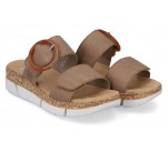 Mules Rieker MARRE V2392-62 Taupe