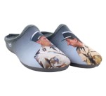 Mules humoristiques 'Gendarmes de St Tropez' La Maison de l'Espadrille 6772 - FUNES 1 Gris