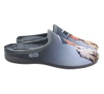 Mules humoristiques 'Gendarmes de St Tropez' La Maison de l'Espadrille 6772 - FUNES 1 Gris