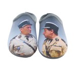Mules humoristiques 'Gendarmes de St Tropez' La Maison de l'Espadrille 6772 - FUNES 1 Gris