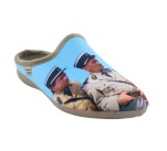 Mules humoristiques 'Gendarmes de St Tropez' La Maison de l'Espadrille 6773- FUNES 2 Ciel