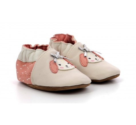 Robeez COLORFULL DOG Beige / Rose