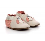 Chaussons Fille  Robeez COLORFULL DOG Beige / Rose