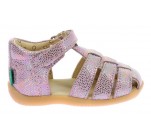 Sandales  Kickers BIGFLO-2 Rose Argent