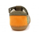 Chaussures  Kickers SUSHY Kaki/Orange