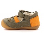Chaussures  Kickers SUSHY Kaki/Orange