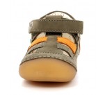 Chaussures  Kickers SUSHY Kaki/Orange