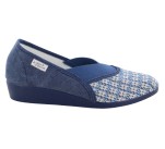 Pantoufles Femme La Maison de l'Espadrille 2127 - MONNAIE Marine
