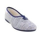 Pantoufles Femme La Maison de l'Espadrille 2074 - LUREX Marine