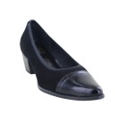 Escarpins  Géo Reino PORAT Vernis / Velours Noir