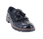 Mocassins  Géo Reino TIACET Vernis Noir