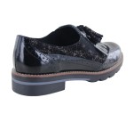 Mocassins  Géo Reino TIACET Vernis Noir