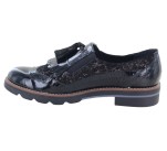 Mocassins  Géo Reino TIACET Vernis Noir