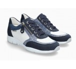 Baskets Mephisto YLONA Marine / Blanc