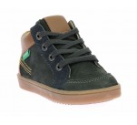Bottines  Kickers KICK WEBY Vert Foncé / Camel