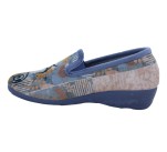 Pantoufles Femme La Maison de l'Espadrille 6175 - HIBOU Bleu