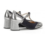 Escarpins  Dorking D9677 DALI Noir / Argent 