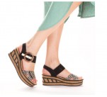 Sandales  Rieker OMELIA 68176-00 Noir
