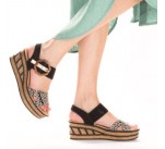 Sandales  Rieker OMELIA 68176-00 Noir