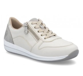 Baskets femme Rieker INDE2 N1100-80 Blanc Cassé