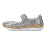 Ballerines  Rieker ODOL N4299-90 Metallic 