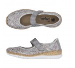 Ballerines  Rieker ODOL N4299-90 Metallic 