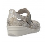 Ballerines  Rieker QRAC L5359-00 Métallic