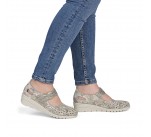 Ballerines  Rieker QRAC L5359-00 Métallic