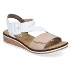 Sandales  Rieker OMONT V3660-60 Beige / Blanc 